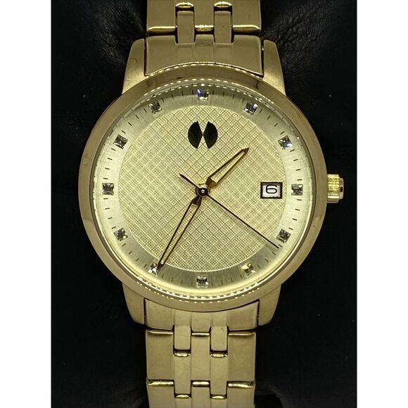Watch Station WS12002 Men\'s Gold Stainless Steel Analog Dial Quartz Watch EY398 main image 10